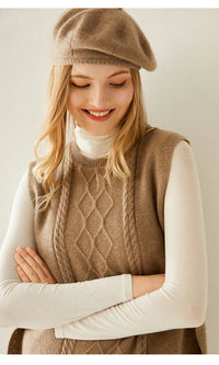 Petite Fashion Cashmere Knitted Beret