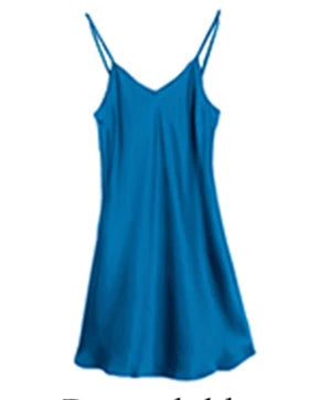 Mulberry Silk V-Neck Slip Nightgown