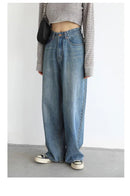 High Waist Wide Leg Denim Pants
