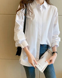 Loose-Knit Cotton Casual Everyday Shirt