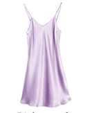 Mulberry Silk V-Neck Slip Nightgown