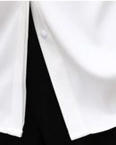 Straight Cut Office Blouse Long Sleeve
