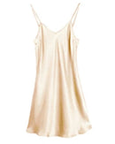 Mulberry Silk V-Neck Slip Nightgown
