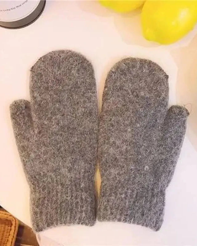 Women's Faux Fur Knit Gloves