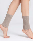 Ribbed Wool Blend Ankle Warmers