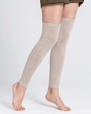 Knit Cotton Blend Leg Warmers
