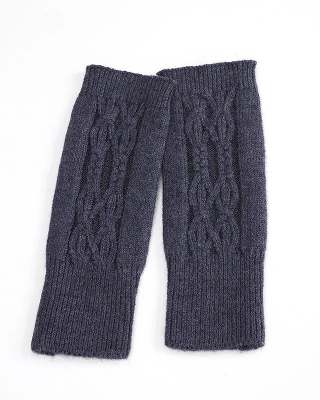 Cable Knit Fingerless Gloves
