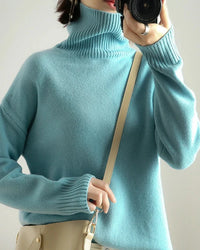 Pure Wool Turtleneck Sweater