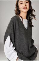 Oversized Wool Knitted Vest