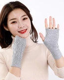 Cable Knit Fingerless Gloves