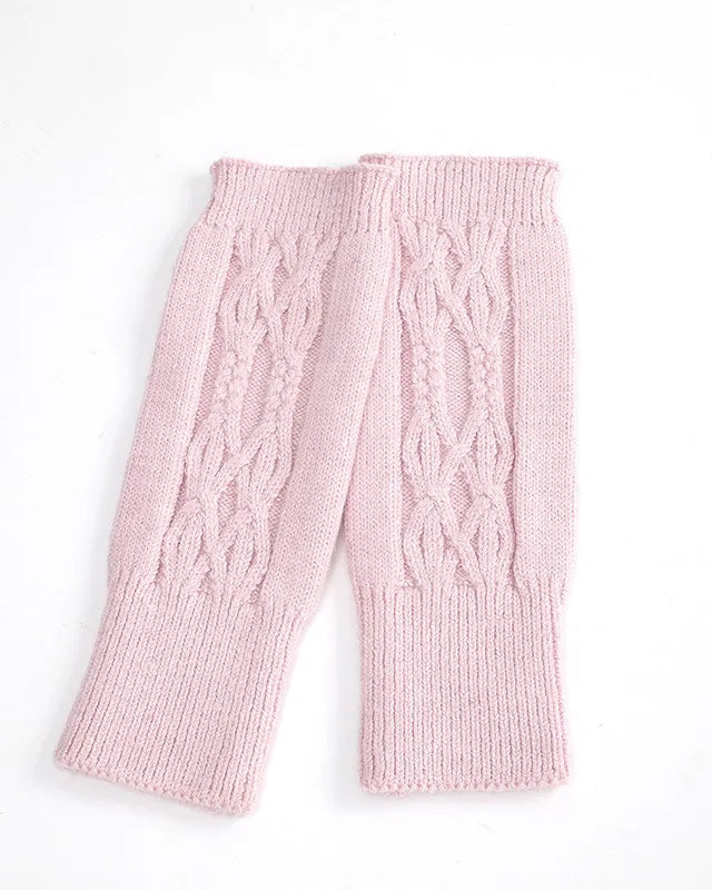 Cable Knit Fingerless Gloves
