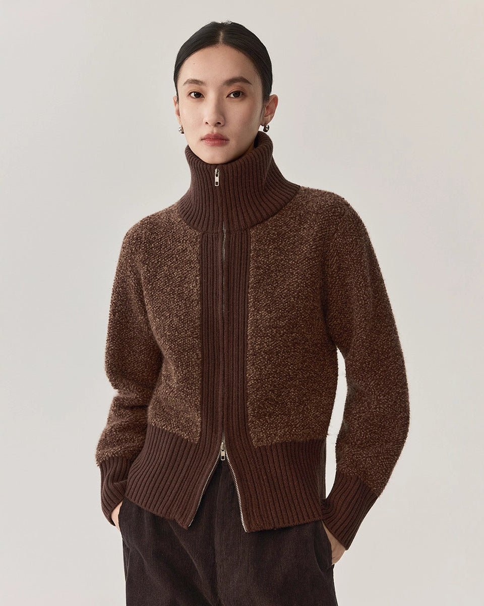 High-Quality Wool Knit Cardigan