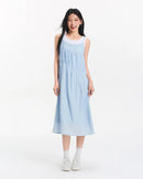Women's two-piece slip dress - irregular gentle design, nylon-viscose blend knit fabric, O-neck camisole style and mid-calf length, regular fit perfect for date nights, cocktail parties or elegant casual outings.