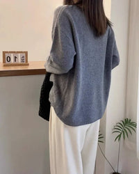 Oversized Wool Boatneck Sweater Gentle Herd