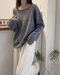 Oversized Wool Boatneck Sweater Gentle Herd