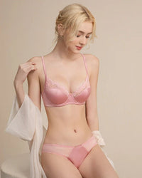 New Lace Soft Underwire Bra Set