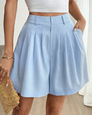Elevate your wardrobe with Gentle Herd’s High Waist Pleated Shorts. Structured, comfortable, and versatile—perfect for office, weekends, and refined everyday style. Shop now for timeless sophistication.