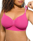 Front-Ruched V-Neck Wireless Bralette