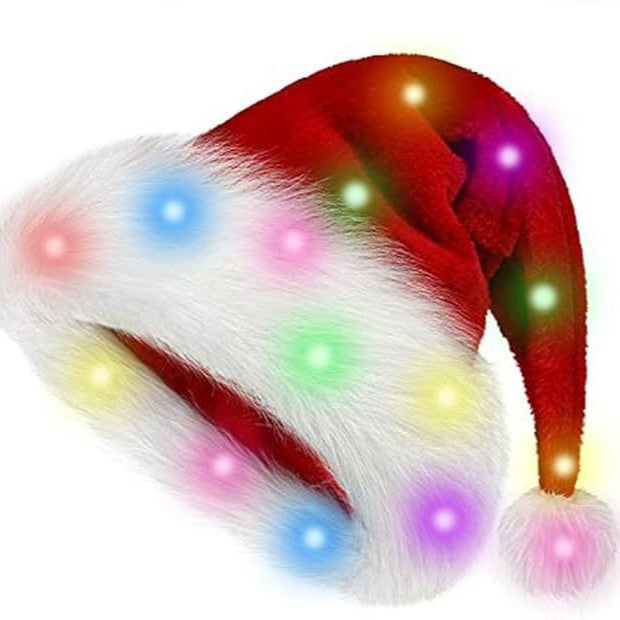 LED Christmas Plush Hat