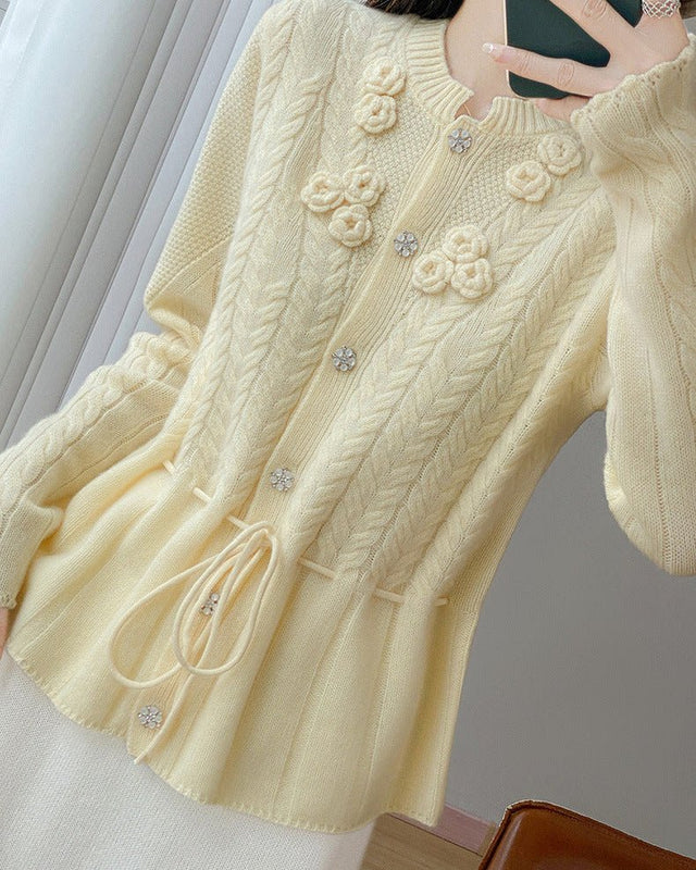 Pure Wool Button Cardigan Sweater