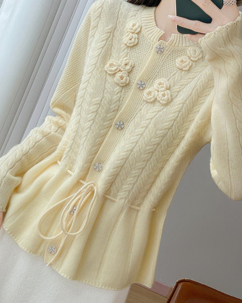 Pure Wool Button Cardigan Sweater