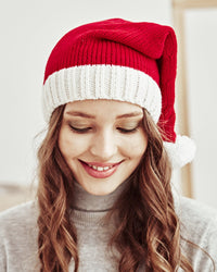 Christmas Mom And Baby Knitted Hat