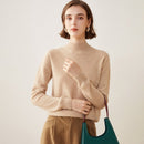 Semi-Turtleneck 100% Cashmere Sweater