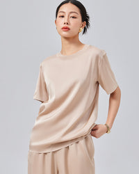 Solid Color Loose-Fitting Simple Top