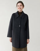 Mid-Length Pure Wool Coat