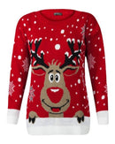 Reindeer Jacquard Knit Sweater