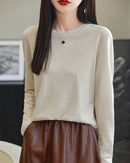 Loose-Fit Lightweight Wool-Blend Sweater