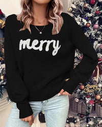 Christmas Crew Neck Pullover Sweater