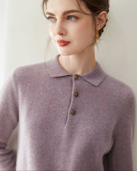 Cashmere Slim-Fit Collared Sweater