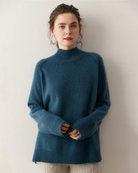 Cashmere Turtleneck Raglan Sleeve Sweater