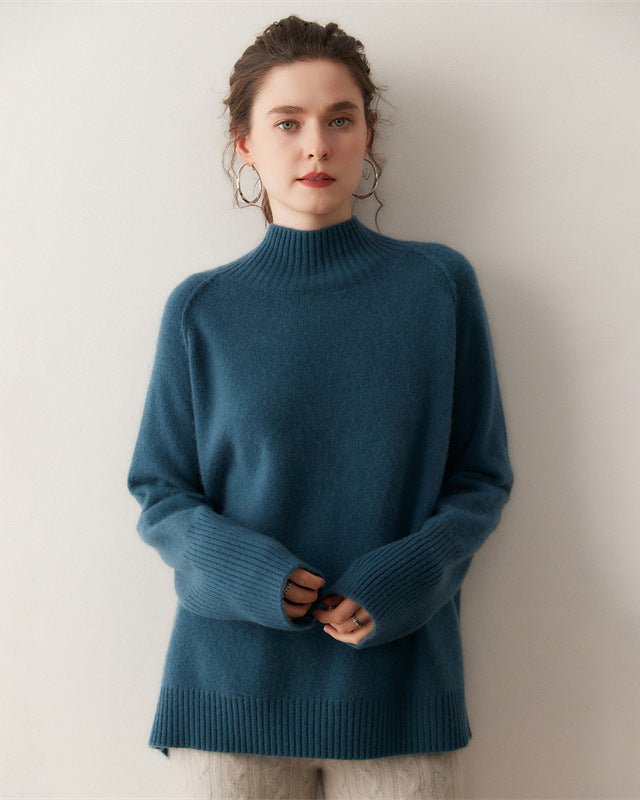 Cashmere Turtleneck Raglan Sleeve Sweater