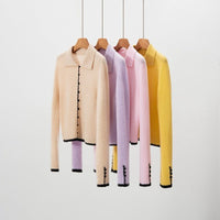 Cashmere Button-Down Knitted Chanel-Style Sweater