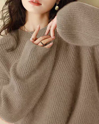 Plus Size Thick Shiny Cashmere Sweater