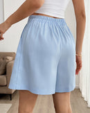 High-Waisted Comfortable Wide-Leg Shorts