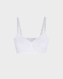 Front-Ruched V-Neck Wireless Bralette