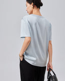 Solid Color Loose-Fitting Simple Top