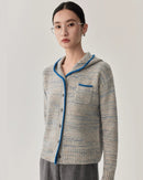 Sheep Wool & Alpaca Wool Hooded Knit Sweater