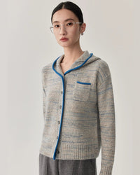 Sheep Wool & Alpaca Wool Hooded Knit Sweater