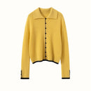 Cashmere Button-Down Knitted Chanel-Style Sweater