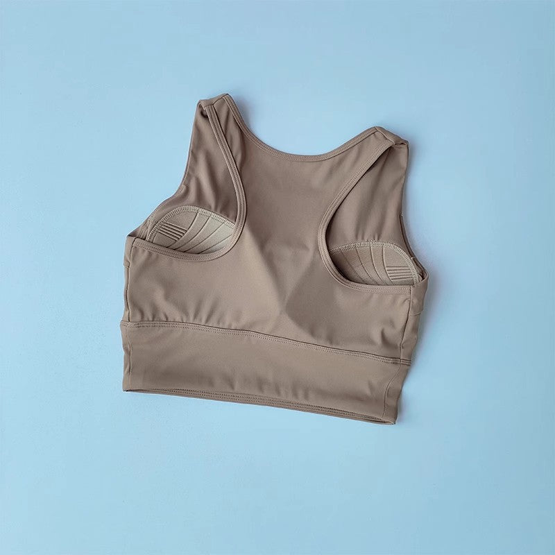 Vest-Style Yoga Fitness Bra