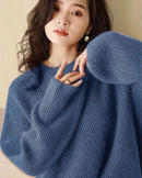 Plus Size Thick Shiny Cashmere Sweater