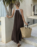 Sleeveless Loose-Fitting Vacation Dress