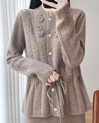 Pure Wool Button Cardigan Sweater