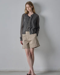 Pure Cotton High-Waisted Casual Shorts