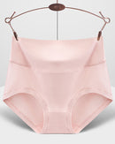 Plus-Size High-Waisted Pure Cotton Panties