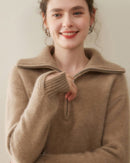 Luxury Polo Cashmere Knit Pullover